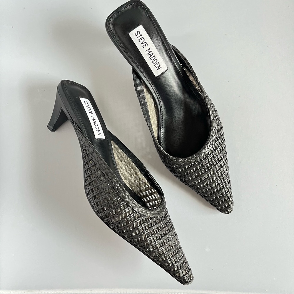 Steve Madden Mule Heels Woven